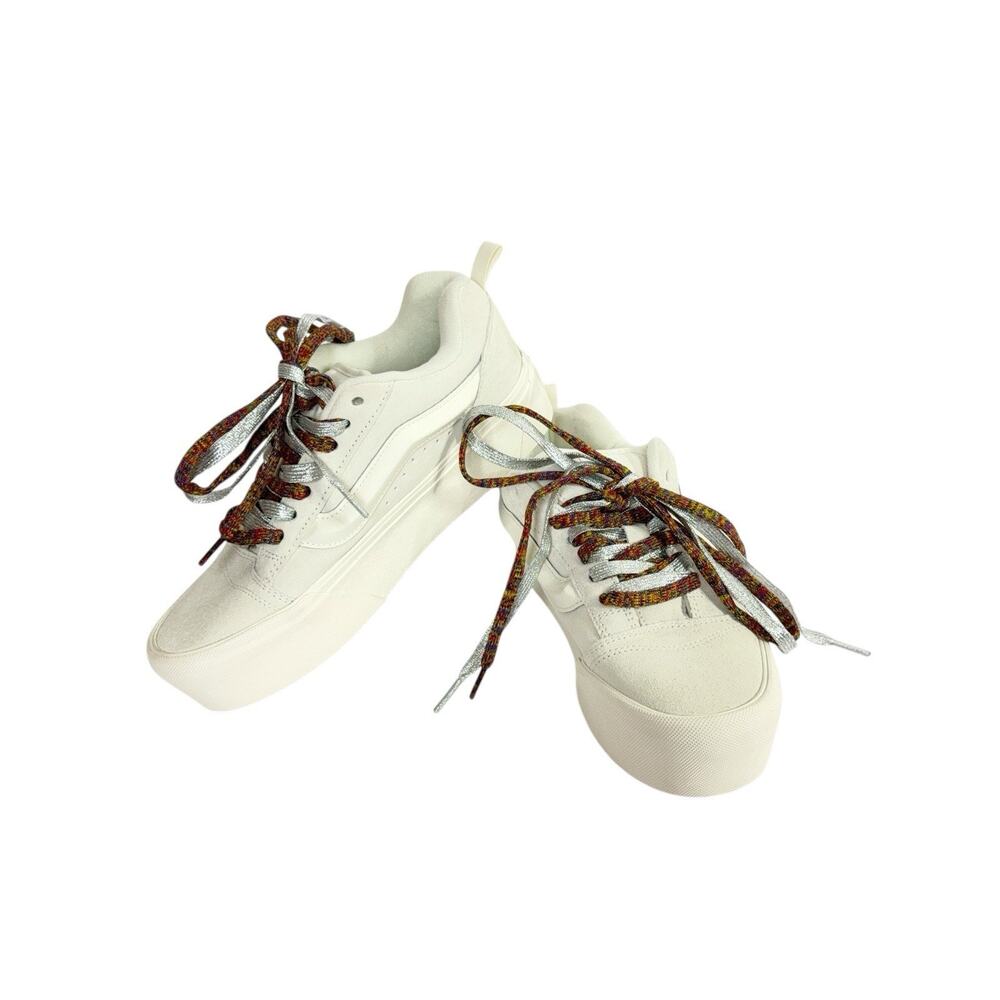 Vans Knu Skool Stack Women's Size 9 Shoes Off White Platform Chunky Sneakers